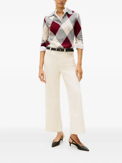 Tommy Hilfiger Polo-collar Sweater In Gray