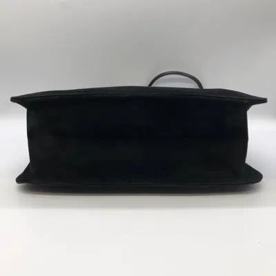 Pre-owned Gucci Black Suede Handbag Shoulder Bag ()