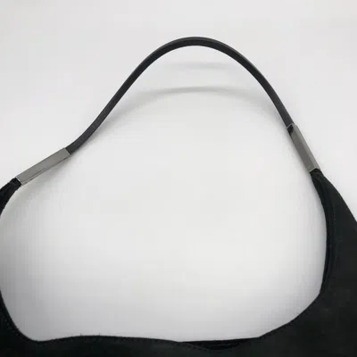 Pre-owned Gucci Black Suede Handbag Shoulder Bag ()