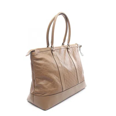 Pre-owned Gucci Brown Leather Tote Bag ()
