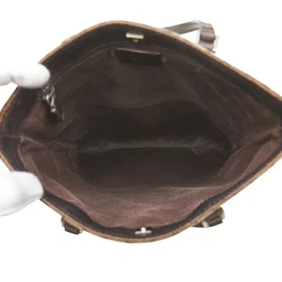 Pre-owned Gucci Brown Pvc Leather Handbag Tote Bag ()