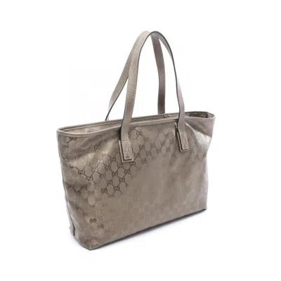 Pre-owned Gucci Brown Pvc Leather Tote Bag ()