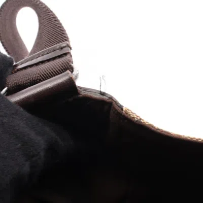 Pre-owned Gucci Gg Canvas Beige Brown Gg Canvas Leather Shoulder Bag () In Multi