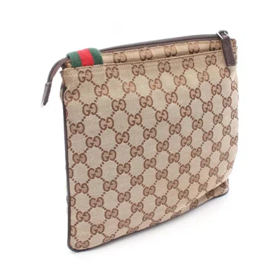 Pre-owned Gucci Gg Canvas Beige Brown Multi-color Gg Canvas Shoulder Bag ()