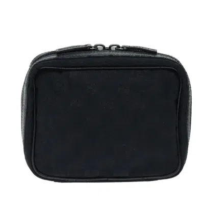 Pre-owned Gucci Gg Canvas Black Canvas Clutch Bag ()