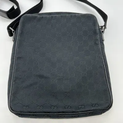 Pre-owned Gucci Gg Canvas Black Gg Canvas Shoulder Bag ()