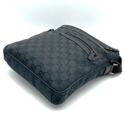 Pre-owned Gucci Gg Canvas Black Gg Canvas Shoulder Bag ()