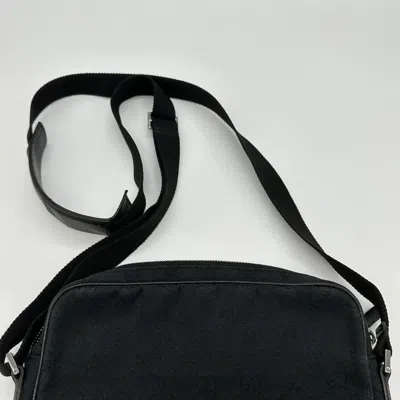Pre-owned Gucci Gg Canvas Black Gg Canvas Shoulder Bag ()