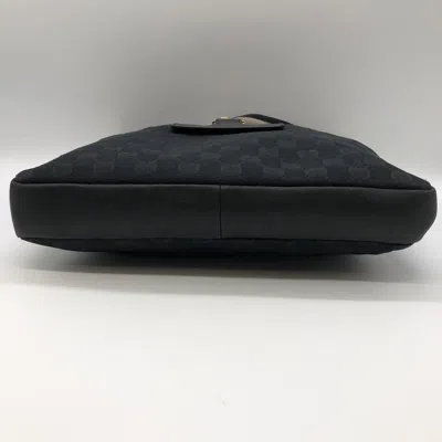 Pre-owned Gucci Gg Canvas Black Gg Canvas Shoulder Bag ()