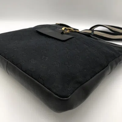 Pre-owned Gucci Gg Canvas Black Gg Canvas Shoulder Bag ()