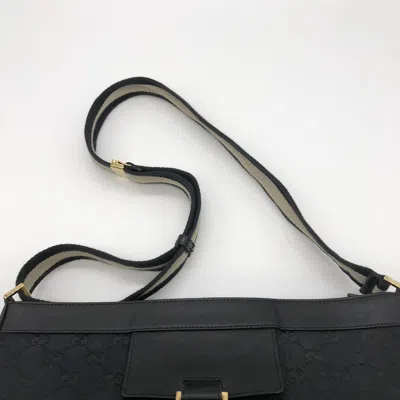 Pre-owned Gucci Gg Canvas Black Gg Canvas Shoulder Bag ()