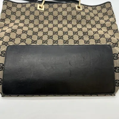 Pre-owned Gucci Gg Canvas Brown Gg Canvas Tote Bag ()