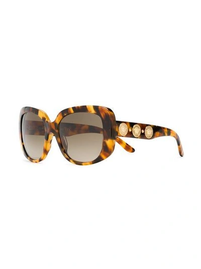 Shop Versace Square Frame Sunglasses