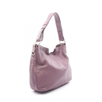 Pre-owned Gucci Purple Leather Shoulder Bag ()