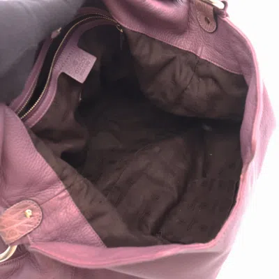 Pre-owned Gucci Purple Leather Shoulder Bag ()