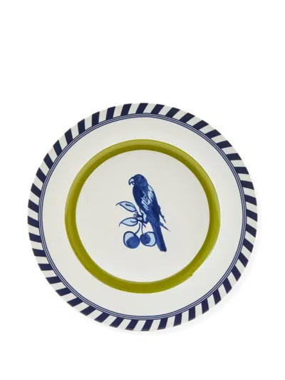 Polspotten Striped Edge Decorative Plates In Multi