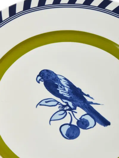 Polspotten Striped Edge Decorative Plates In Multi