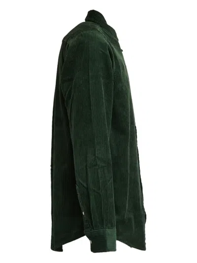 Carhartt Button-down Logo Shirt In Green