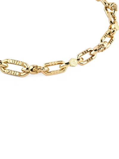 Philipp Plein Plein Edge Cable Chain Necklace In Gold