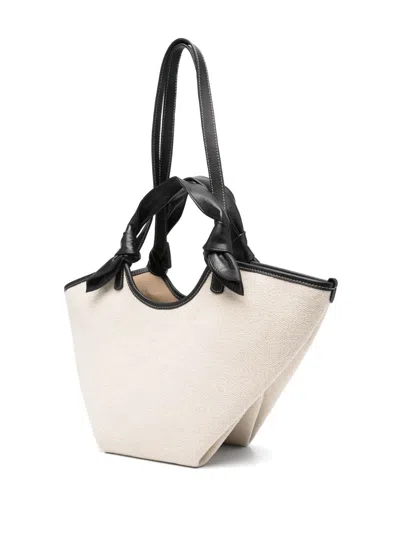 Hereu Compact And Stylish Canvas Tote In White