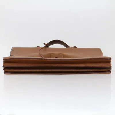Pre-owned Hermes Hermès -- Brown Leather Briefcase Bag ()