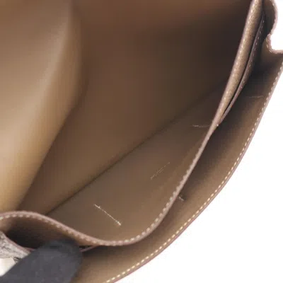 Pre-owned Hermes Beige Togo Leather Long Wallet (bi-fold) () In Sand