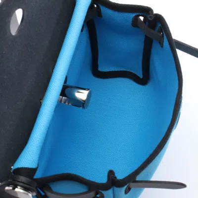 Pre-owned Hermes Black Blue Leather Shoulder Bag () In Multi