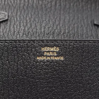 Pre-owned Hermes Black Chevre Leather Shoulder Bag ()