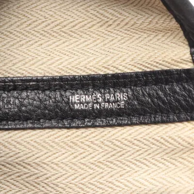 Pre-owned Hermes Black Taurillon Clemence Leather Tote Bag ()