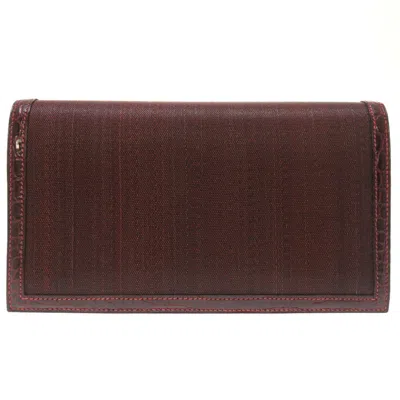 Pre-owned Hermes Bordeaux Crinoline Red Color Crinoline Clutch Bag ()