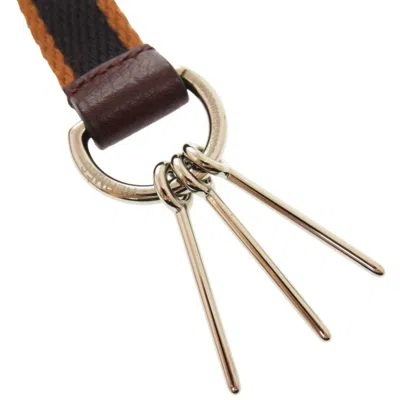 Pre-owned Hermes Brown Canvas Leather Necklace ()
