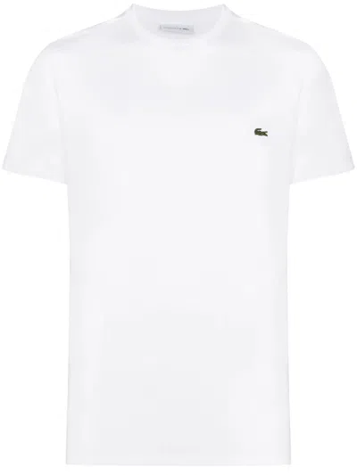 Lacoste Basic Crew Neck Sport Tee In White