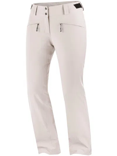 Salomon Edge Zip-pockets Ski Trousers In Neutral