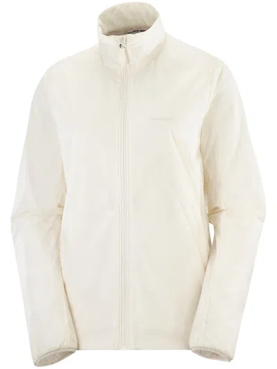 Salomon Mountain Flex Zip Jacket In Neutral