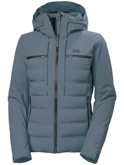 Helly Hansen Blue Alphelia Elevate Padded Polyamide Jacket In Black