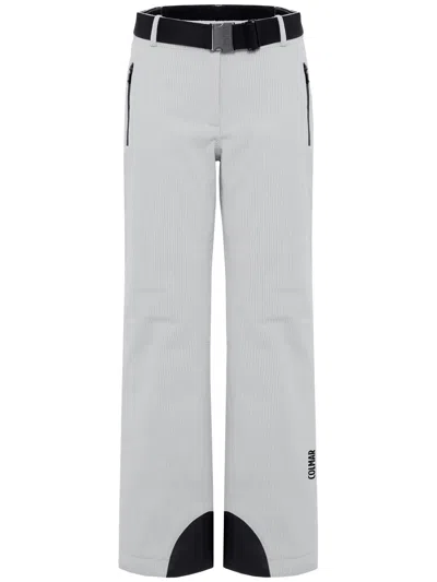 Colmar Belt Striped Ski Trousers In Blue