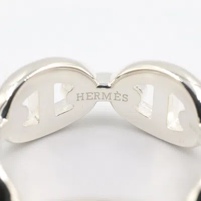 Pre-owned Hermes Chaine D'ancre Silver Silver 925 Band Ring ()