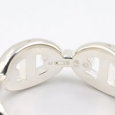 Pre-owned Hermes Chaine D'ancre Silver Silver 925 Band Ring ()