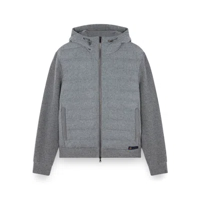 Paul & Shark Hybrid Zip-up Cardigan In Wool In Multi