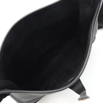 Pre-owned Hermes Evelyne Black Leather Shoulder Bag ()