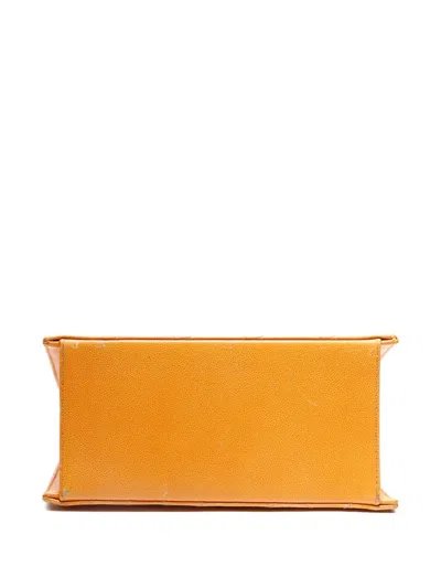 Pre-owned Chanel 1997-1999 Diamond Shoulder Bag In Orange