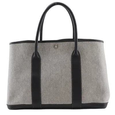 Pre-owned Hermes Gray Toile H Tote Bag ()
