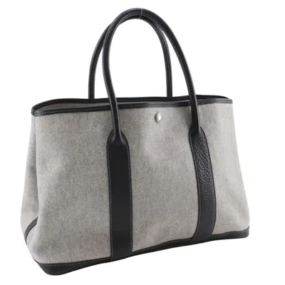 Pre-owned Hermes Gray Toile H Tote Bag ()