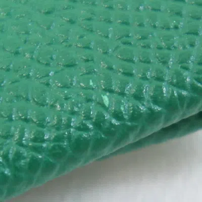 Pre-owned Hermes Green Epsom Leather Coin Purse/coin Case ()