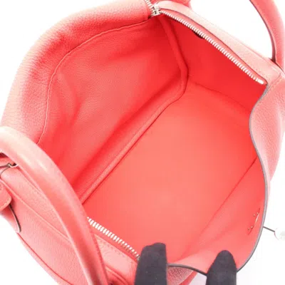 Pre-owned Hermes Lindy Pink Taurillon Clemence Leather Shoulder Bag ()