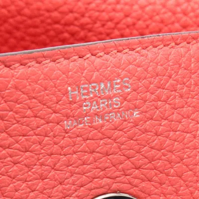 Pre-owned Hermes Lindy Pink Taurillon Clemence Leather Shoulder Bag ()