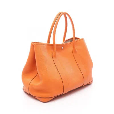 Pre-owned Hermes Orange Negonda Leather Tote Bag ()