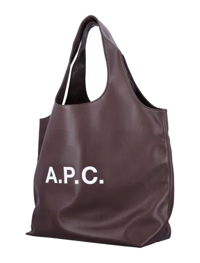 Apc A.p.c. Ninon Small Tote Bag In Purple