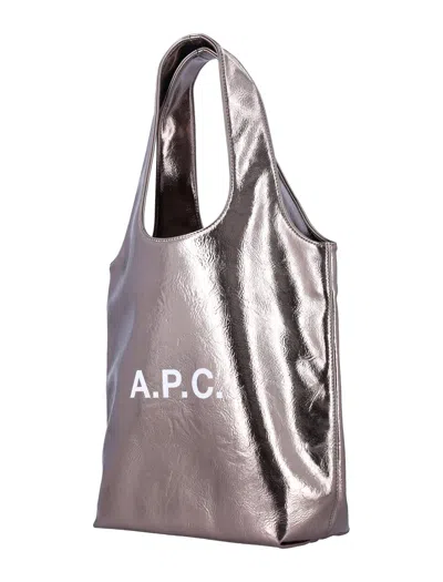 Apc A.p.c. Ninon Small Tote Bag In Purple