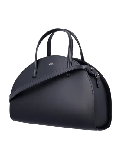 Apc A.p.c. Curved Silhouette Tote Bag In Black